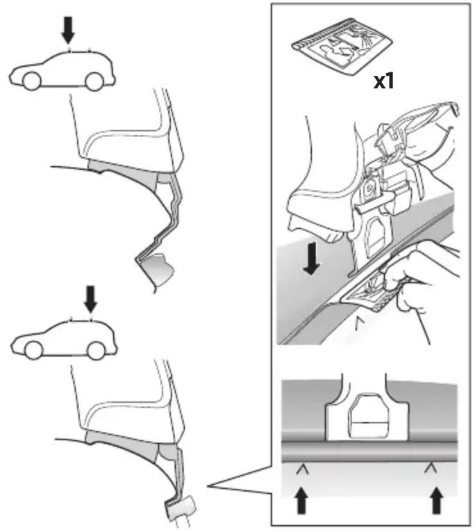 Diagram illustrating car seat replacement steps with labeled parts and directional arrows
