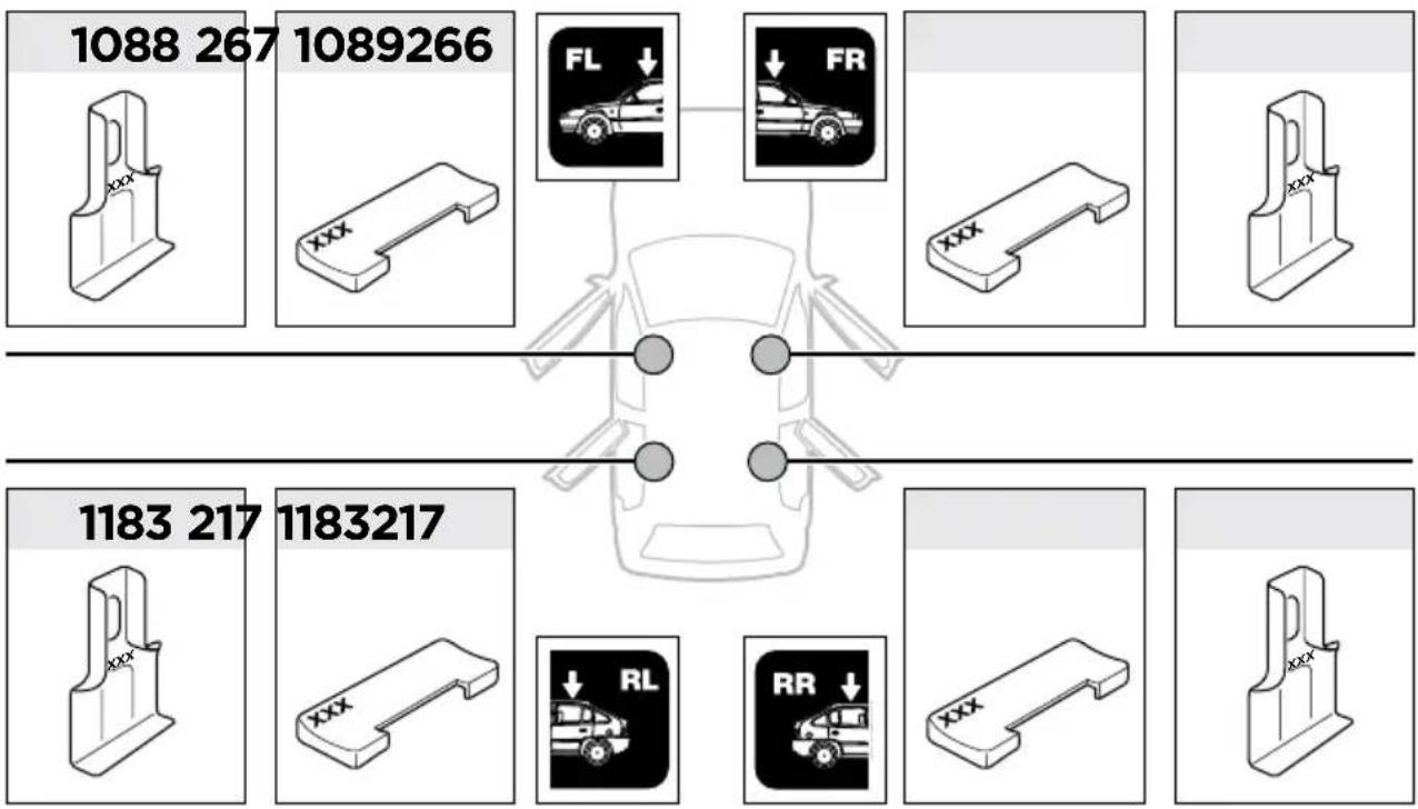 THULE Rapid System Kit 1710 - 2 - 1