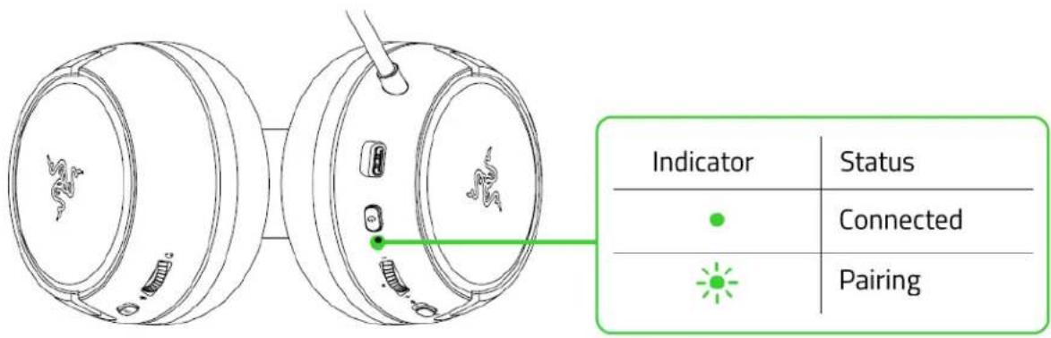 Indicator Status Connected Pairing