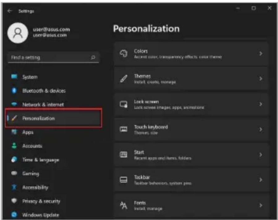 ASUS TUF Gaming F15 - Automatické skrývání hlavního panelu - 1