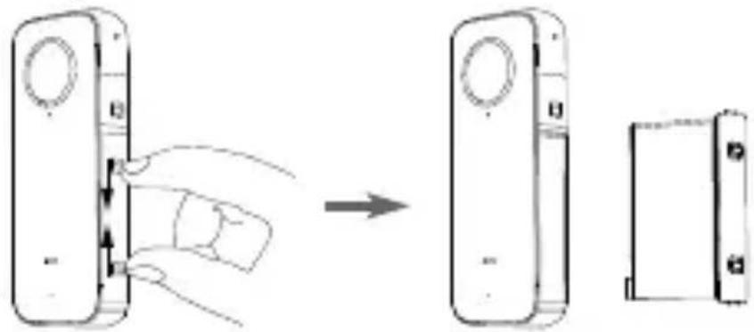 INSTA360 One X2 - ② Вставьте карту Micro SD - 1
