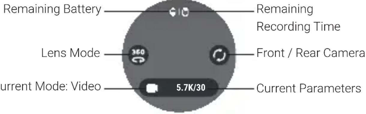 INSTA360 One X2 - Using the Touch Screen - 1