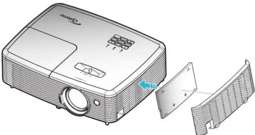 OPTOMA EH400+ - Instalace a čištění prachového filtru - 1