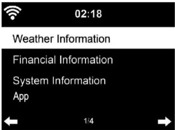02:18 Weather Information Financial Information System Information App 1/4