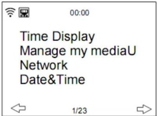 Time Display Manage my mediaU Network Date&Time 1/23