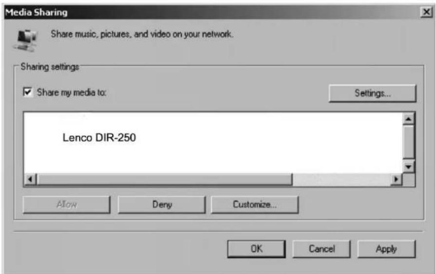 LENCO DIR-250 - UPnP - 2