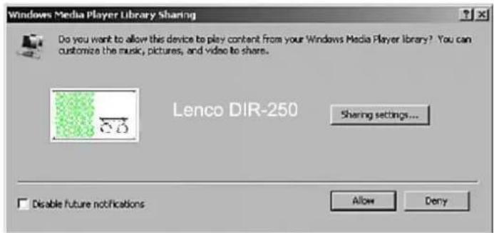 LENCO DIR-250 - UPnP - 1