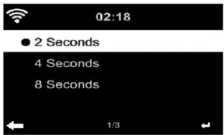 02:18 ● 2 Seconds 4 Seconds 8 Seconds 1/3
