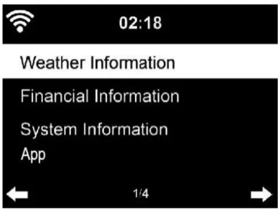 02:18 Weather Information Financial Information System Information App 1/4