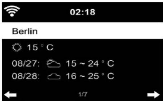 02:18 Berlin 15 °C 08/27: 15 ~ 24 °C 08/28: 16 ~ 25 °C 1/7