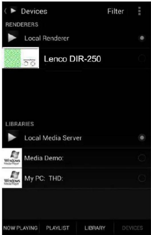 LENCO DIR-250 - Función DLNA - 3
