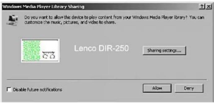 LENCO DIR-250 - UPnP - 1