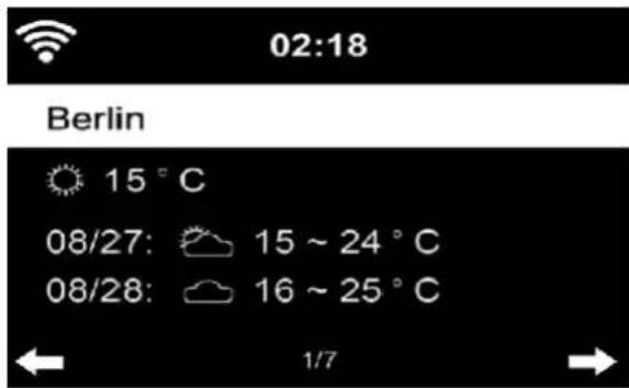 LENCO DIR-250 - Wetterinformationen - 1