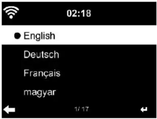 02:18 ● English Deutsch Français magyar 1/17