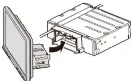 SONY XAV-AX8050D - ⑥ Kontrola poloh upevnění displeje - 1