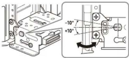 SONY XAV-AX8050D - Ajustarea unghiului (înclinației) afișajului - 2