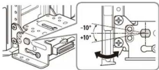 SONY XAV-AX8050D - Ρύθμιση της γωνίας (κλίσης) της οθόνης - 2