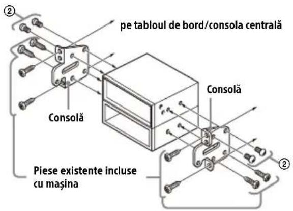 pe tabloul de bord/consola centrală Consolă Piese existente incluse cu mașina Consolă