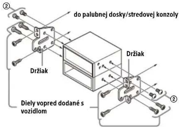 do palubnej dosky/stredovej konzoly Držiak Diely vopred dodané s vozidlom