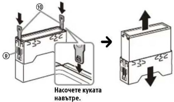 Насочете куката навътре.