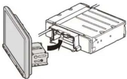 SONY XAV-AX8050D - ⑧ Свързване на дисплея към устройството - 1