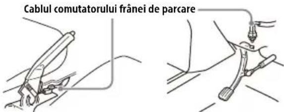 Cablul comutatorului frânei de parcare