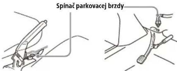 Spínač parkovacej brzdy