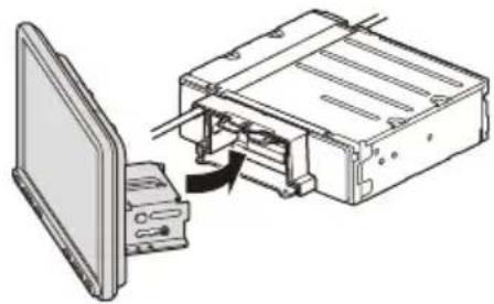 SONY XAV-AX8050D - ⑥ Asigurarea pozițiilor de montare a afișajului - 1
