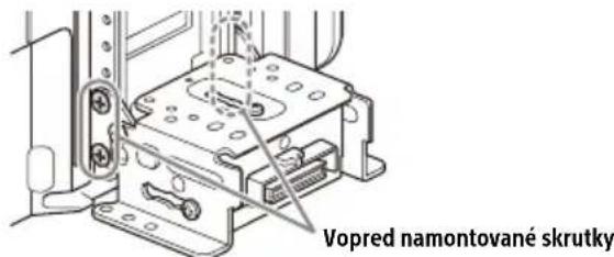 Vopred namontované skrutky
