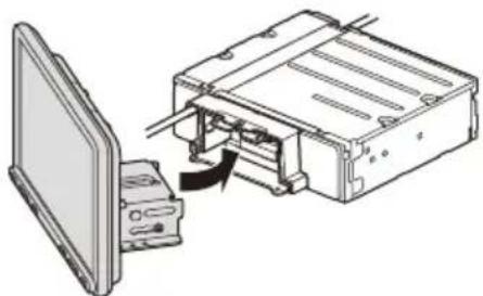 SONY XAV-AX8050D - ⑥ Kontrola montážnej polohy displeja - 1