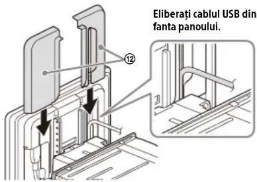 Eliberati cablul USB din fanta panoului.