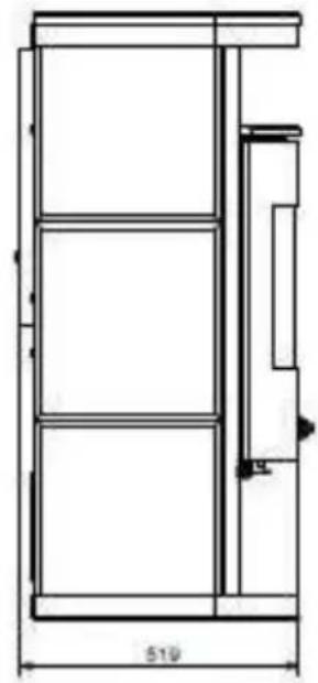 Wamsler Thyra - Disegni dimensionali e dati - 2