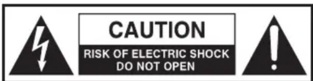 CAUTION RISK OF ELECTRIC SHOCK DO NOT OPEN