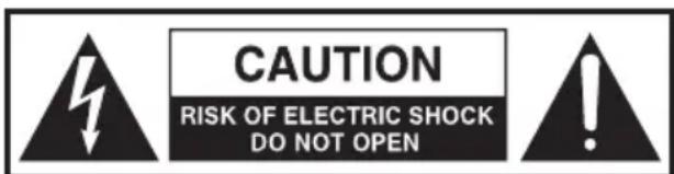 CAUTION RISK OF ELECTRIC SHOCK DO NOT OPEN