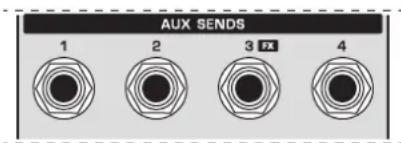 AUX SENDS 1 2 3 FX 4
