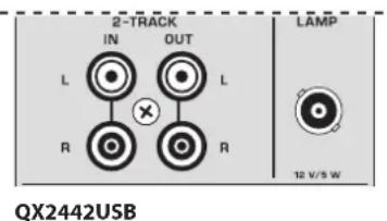 2-TRACK IN OUT L L R R LAMP 12 V/5 W QX2442USB