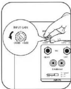 INPUT GAIN -30dB +8dB INT1 INT2 INT3 Ground INPUT