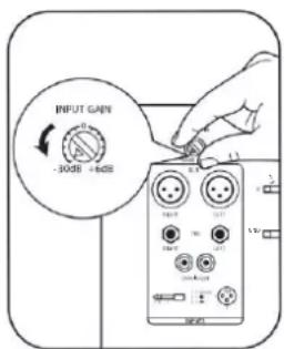 INPUT GAIN -30dB +8dB 1.2 1.1 1.0 0.9 0.8 0.7 0.6 0.5 0.4 0.3 0.2 0.1 0.0 INPUT