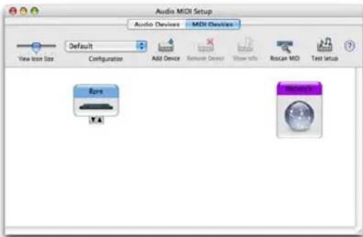 Audio MIDI Setup Audio Devices MDI Devices View size Size Configuration Add Device Renew Object View info Roscan MID Test setup 8pro 1A