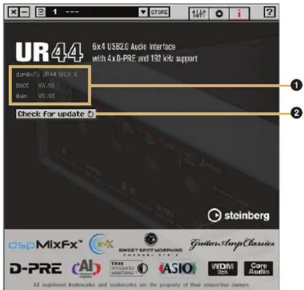 STEINBERG UR44 - Information Window - 1