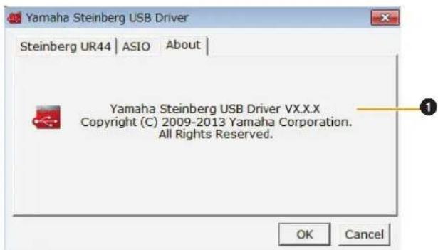 STEINBERG UR44 - About window - 1