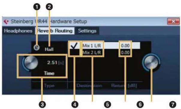 STEINBERG UR44 - Reverb Routing Window - 1