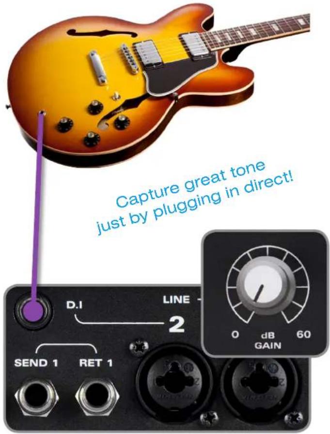 Audient iD22 - Instrument Input - 1