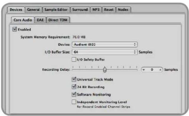 Audient iD22 - Operation with Logic Pro - 2