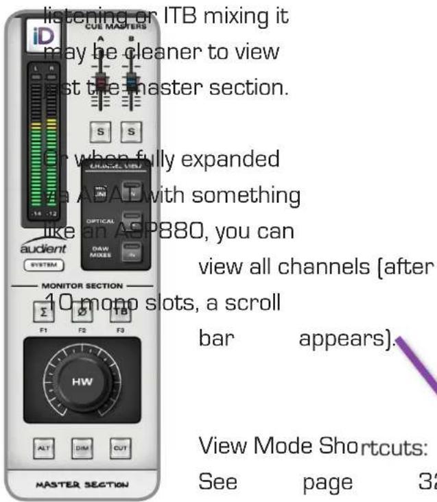Audient iD22 - Channel View Settings - 2