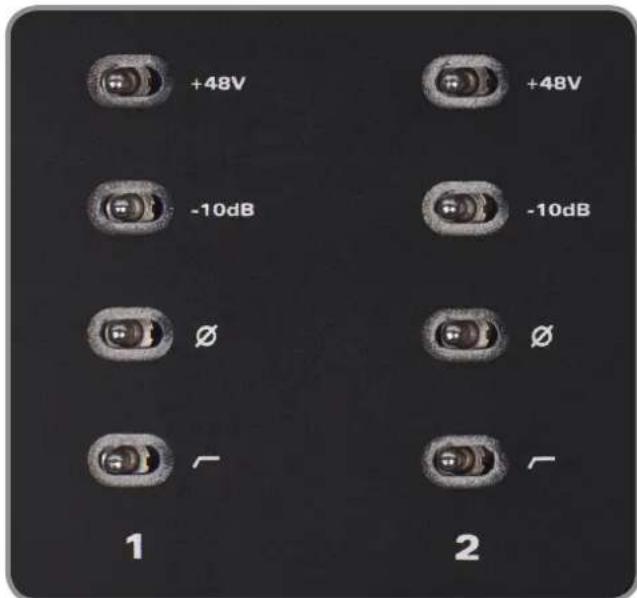 Audient iD22 - Microphone Preamplifiers & Line Inputs - 2