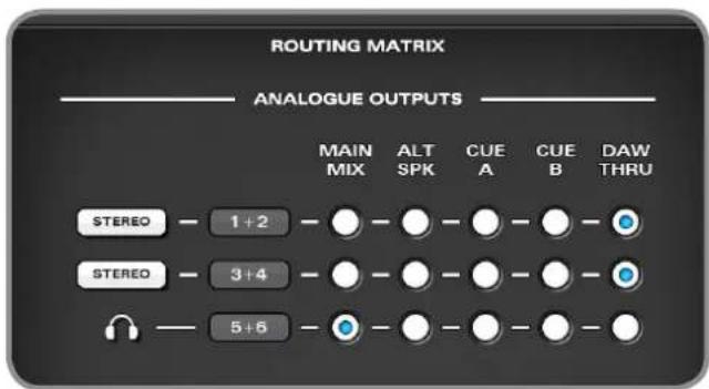 Audient iD22 - Example Output Routings - iD Mixer - 4
