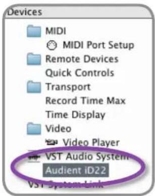 Audient iD22 - Operation with Cubase / Nuendo - 5