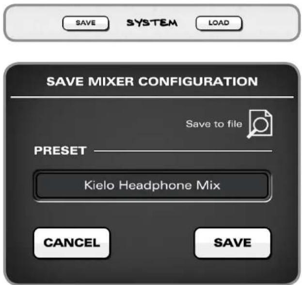Audient iD22 - Saving a Mixer Configuration - 1