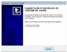 Complectando la instalación de TASCAM US-16x80 La instalación compreso la instalación de TASCAM US-16x80 en el estimates, por cada que se incluy la instalación hasta el exclual del mada in materia. Hogó de la finan para su el programa la instalación. IF Escuela US-16x80 Cancel